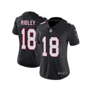 Women Nike Atlanta Falcons #18 Calvin Ridley Black Alternate Stitched NFL Vapor Untouchable Limited Jersey