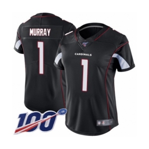 Women's Arizona Cardinals #1 Kyler Murray Black Alternate Vapor Untouchable Limited Player 100th Season Football Jersey
