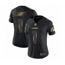 Women's Arizona Cardinals #1 Kyler Murray Limited Black Gold Vapor Untouchable Football Jersey