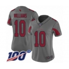 Women's Arizona Cardinals #10 Chad Williams Limited Silver Inverted Legend 100th Season Football Jersey