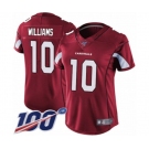 Women's Arizona Cardinals #10 Chad Williams Red Team Color Vapor Untouchable Limited Player 100th Season Football Jersey