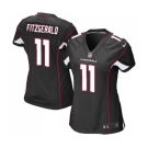 Women's Arizona Cardinals #11 Larry Fitzgerald Game Black Alternate Football Jersey