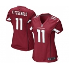 Women's Arizona Cardinals #11 Larry Fitzgerald Game Red Team Color Football Jersey