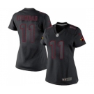 Women's Arizona Cardinals #11 Larry Fitzgerald Limited Black Impact Football Jersey