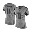 Women's Arizona Cardinals #11 Larry Fitzgerald Limited Gray Gridiron Football Jersey