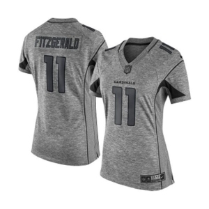 Women's Arizona Cardinals #11 Larry Fitzgerald Limited Gray Gridiron Football Jersey