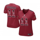 Women's Arizona Cardinals #11 Larry Fitzgerald Limited Red Strobe Football Jersey