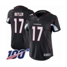 Women's Arizona Cardinals #17 Hakeem Butler Black Alternate Vapor Untouchable Limited Player 100th Season Football Jersey