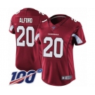 Women's Arizona Cardinals #20 Robert Alford Red Team Color Vapor Untouchable Limited Player 100th Season Football Jersey