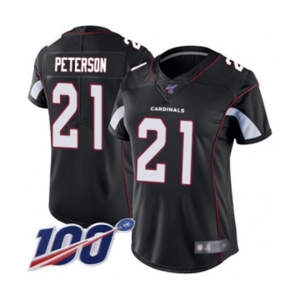 Women's Arizona Cardinals #21 Patrick Peterson Black Alternate Vapor Untouchable Limited Player 100th Season Football Jersey