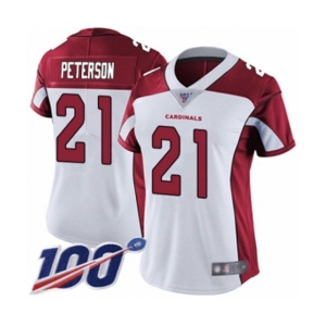 Women's Arizona Cardinals #21 Patrick Peterson White Vapor Untouchable Limited Player 100th Season Football Jersey