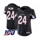 Women's Arizona Cardinals #24 Adrian Wilson Black Alternate Vapor Untouchable Limited Player 100th Season Football Jersey