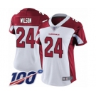 Women's Arizona Cardinals #24 Adrian Wilson White Vapor Untouchable Limited Player 100th Season Football Jersey