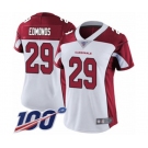 Women's Arizona Cardinals #29 Chase Edmonds White Vapor Untouchable Limited Player 100th Season Football Jersey