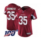 Women's Arizona Cardinals #35 D.J. Swearinger SR Red Team Color Vapor Untouchable Limited Player 100th Season Football Jersey