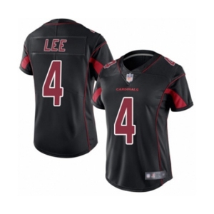 Women's Arizona Cardinals #4 Andy Lee Limited Black Rush Vapor Untouchable Football Jersey