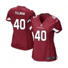 Women's Arizona Cardinals #40 Pat Tillman Game Red Team Color Football Jersey