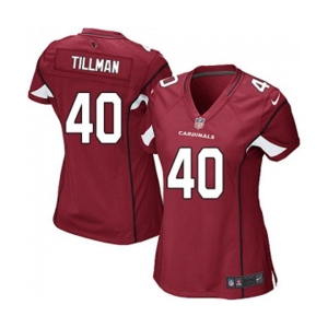 Women's Arizona Cardinals #40 Pat Tillman Game Red Team Color Football Jersey