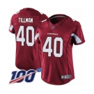 Women's Arizona Cardinals #40 Pat Tillman Red Team Color Vapor Untouchable Limited Player 100th Season Football Jersey