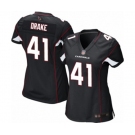 Women's Arizona Cardinals #41 Kenyan Drake Game Black Alternate Football Jersey