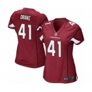 Women's Arizona Cardinals #41 Kenyan Drake Game Red Team Color Football Jersey