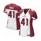 Women's Arizona Cardinals #41 Kenyan Drake Game White Football Jersey