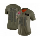 Women's Arizona Cardinals #41 Kenyan Drake Limited Olive 2019 Salute to Service Football Jersey