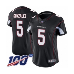 Women's Arizona Cardinals #5 Zane Gonzalez Black Alternate Vapor Untouchable Limited Player 100th Season Football Jersey