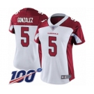 Women's Arizona Cardinals #5 Zane Gonzalez White Vapor Untouchable Limited Player 100th Season Football Jersey