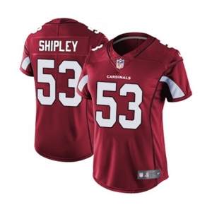 Women's Arizona Cardinals #53 A.Q. Shipley Red Team Color Vapor Untouchable Limited Player Football Jersey