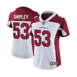 Women's Arizona Cardinals #53 A.Q. Shipley White Vapor Untouchable Limited Player Football Jersey