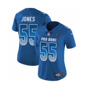 Women's Arizona Cardinals #55 Chandler Jones Limited Royal Blue 2018 Pro Bowl Football Jersey