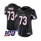Women's Arizona Cardinals #73 Max Garcia Black Alternate Vapor Untouchable Limited Player 100th Season Football Jersey