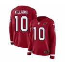 Women's Nike Arizona Cardinals #10 Chad Williams Limited Red Therma Long Sleeve NFL Jersey