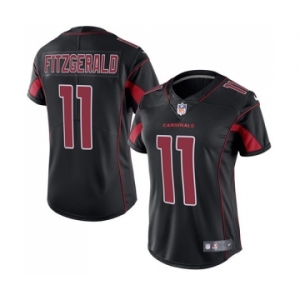 Women's Nike Arizona Cardinals #11 Larry Fitzgerald Limited Black Rush Vapor Untouchable NFL Jersey