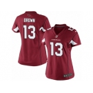 Women's Nike Arizona Cardinals #13 Jaron Brown Elite Red Team Color NFL Jersey