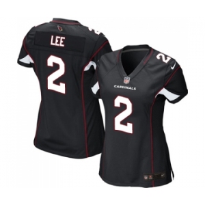 Women's Nike Arizona Cardinals #2 Andy Lee Game Black Alternate NFL Jersey