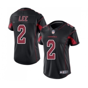 Women's Nike Arizona Cardinals #2 Andy Lee Limited Black Rush Vapor Untouchable NFL Jersey