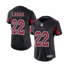 Women's Nike Arizona Cardinals #22 T. J. Logan Limited Black Rush Vapor Untouchable NFL Jersey