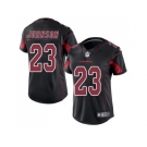 Women's Nike Arizona Cardinals #23 Chris Johnson Black Stitched NFL Limited Rush Jersey