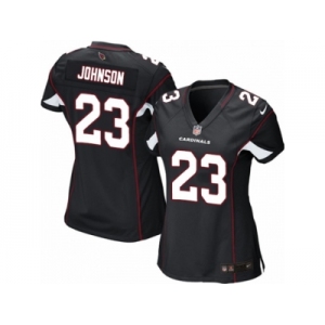 Women's Nike Arizona Cardinals #23 Chris Johnson Limited Black Alternate NFL Jersey