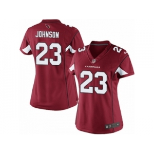 Women's Nike Arizona Cardinals #23 Chris Johnson Limited Red Team Color NFL Jersey