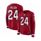 Women's Nike Arizona Cardinals #24 Adrian Wilson Limited Red Therma Long Sleeve NFL Jersey