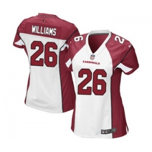 Women's Nike Arizona Cardinals #26 Brandon Williams Game White NFL Jersey