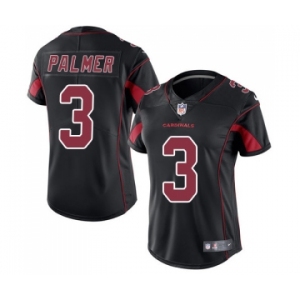 Women's Nike Arizona Cardinals #3 Carson Palmer Limited Black Rush Vapor Untouchable NFL Jersey