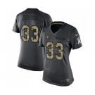 Women's Nike Arizona Cardinals #33 Tre Boston Limited Black 2016 Salute to Service NFL Jersey