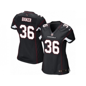 Women's Nike Arizona Cardinals #36 Budda Baker Limited Black Alternate NFL Jersey