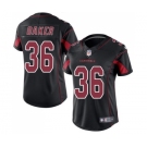 Women's Nike Arizona Cardinals #36 Budda Baker Limited Black Rush Vapor Untouchable NFL Jersey