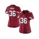 Women's Nike Arizona Cardinals #36 Budda Baker Limited Red Team Color NFL Jersey