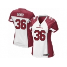 Women's Nike Arizona Cardinals #36 Budda Baker Limited White NFL Jersey